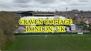 Craven Cottage Stadium, Fulham FC, Drone Footage (4K)