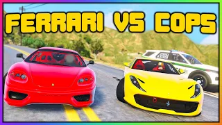 GTA 5 RP - MOB OF FERRARI'S TROLL COPS