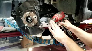 How to replace front wheel bearing hub on a subaru, xv crosstrek, impreza, wrx, step by step.