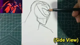 How to Draw Spider-man 2099 (Miguel O'Hara) in SIDE VIEW | Spider-man Across The Spider-verse