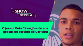 O jovem Kaio César já está nas graças da torcida do Coritiba –  Show de Bola (09/02/2023)