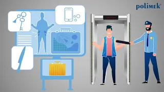 X-ray Baggage Scanner Systems and Body Search Metal Detectors Animation Video - Polimek