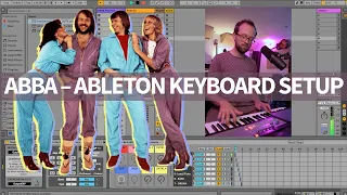 My keyboard rig for an ABBA cover band, using Ableton!