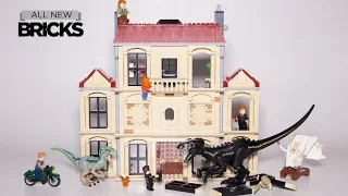 Lego Jurassic World Indoraptor Rampage at Lockwood Estate Lego Speed Build 75930