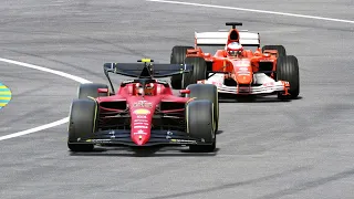 Ferrari F1 2022 vs Ferrari F1 2004 - Le Mans 24h Circuit