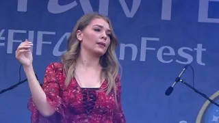 Гузель Хасанова(#FIFAFanFest,Воробьёвые Горы,26.6.18)