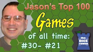 Top 100 Games from Jason Levine (#30 - #21)