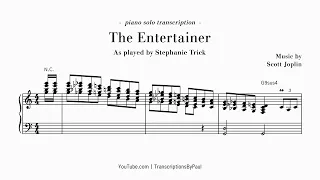 The Entertainer - Stephanie Trick transcription (sheet music)