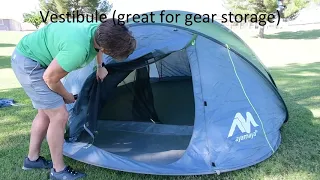 Ayamaya 4-6 Person Instant Tent - (Set-up, Tour and Take Down)