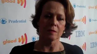 Sigourney Weaver Talks About Prayers for Bobby at the 21st Annual GLAAD Media Awards - New York