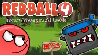 Forest Adventure 🌲 Red Ball 4 - Walkthrough Gameplay Speedrun (iOS & Android)