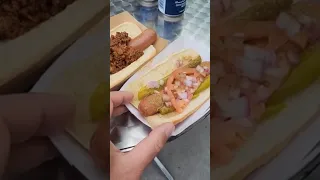 Trying Tampa Dirty Water Dogs!!  #food #hotdog #nyc