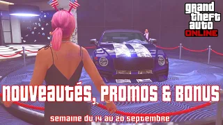 GTA Online - Nouveautés, Promos & Bonus de la semaine du 14 au 20 septembre