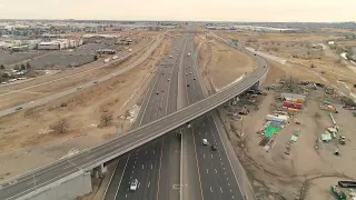 Central 70 Project - Aerial Video - Dec. 12, 2021