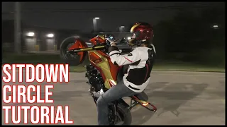 How to do SITDOWN CIRCLES on a Honda GROM (Leg Down)