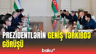 Azərbaycan və Özbəkistan prezidentlərinin geniş tərkibdə görüşü