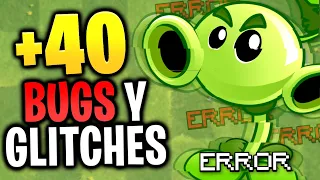 +40 BUGS y GLITCHES en PLANTAS VS ZOMBIES 2