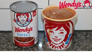 Is CANNED Wendy’s Chili with Beans As Good As The Restaurant? Comparison Video!