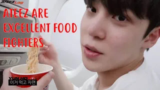 ATEEZ are excellent food fighters