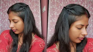 very easy 2 min hairstyle || simple hairstyle short and long hair || #easyhairstyle #simplehairstyle