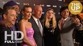 Glass premiere highlights: Samuel L Jackson, Sarah Paulson James McAvoy Anya Taylor-Joy Bruce Willis