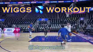 📺 Andrew Wiggins workout at Warriors pregame before home opener vs LA Clippers at Chase Center