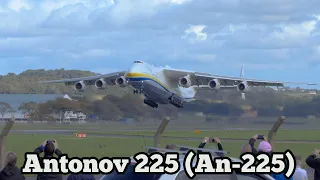 The Antonov 225 (An-225) departing Prestwick Airport