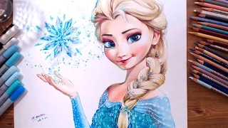 Drawing Elsa (Frozen) | drawholic