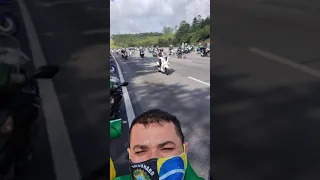 MAIOR PASSEADA PARA CRISTO PRESENÇA PRESIDENTE BOLSONARO SÃO PAULO TOTAL 1.324.523 MOTOCICLETA.