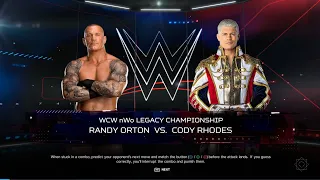 WWE 2K24 WCW nWo LEGACY CHAMPIONSHIPRANDY ORTON VS. CODY RHODES