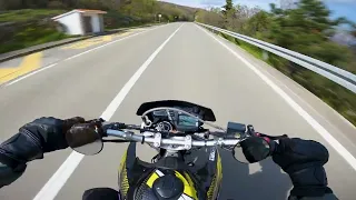 Having fun on twisties | YAMAHA XT660X + AKRAPOVIČ