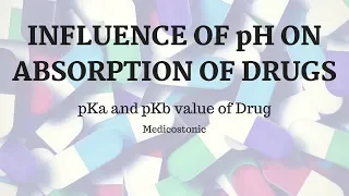 Lesson1- Role of pH in Absorption of Drugs| pKa and pKb values of a drug and its calculation