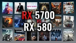 RX 5700 vs RX 580 Benchmarks | Gaming Tests Review & Comparison | 53 tests