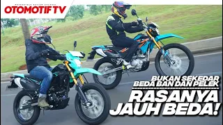 KLX TRAIL vs SUPERMOTO di JALANAN..!! KAWASAKI KLX150 vs KLX150SM BUKAN CUMA GANTI BAN l Otomotif TV