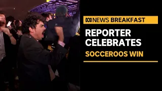 The moment Tony Armstrong sees Socceroos qualify for 2022 World Cup | ABC News