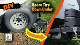Travel Trailer Spare Tire Relocation: Under the Tongue