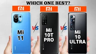 Mi 11 vs Mi 10T Pro vs Mi 10 Ultra