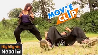 Lady Fighter | महिला योद्दा | Nepali Movie KHURPA Video Clips Ft. Sabin Shrestha, Sushma Adhikari