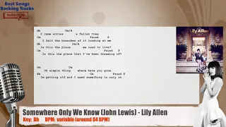 🎙 Somewhere Only We Know (John Lewis) - Lily Allen Vocal Backing Track with chords and lyrics