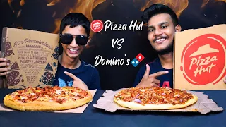 PIZZA HUT vs DOMINO'S PIZZA | ASMR REVIEW  | TANDOORI CHICKEN PIZZA | SRI LANKAN FOOD | Magu ASMR