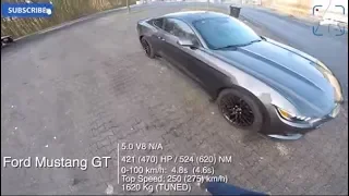 Ford Mustang GT 5 0 на автобане с 0 до 100