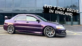 Evo 7 POV Drive in Suffolk, England (March 2024)