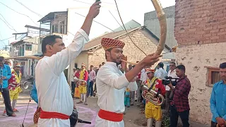 गणपती आरती शिवकालीन रणशिंग तुतारी वादक किकली ग्रुप वाई  8600967224