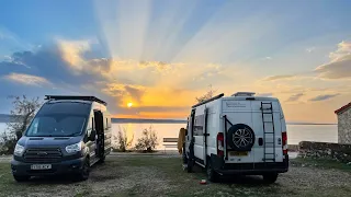 UNBELIEVABLE Croatian campsite in on the SEA! | Vanlife Europe