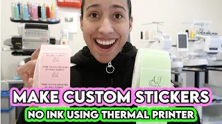 How to Make Stickers For Your Business With Rollo Thermal Printer! Small Business Stickers