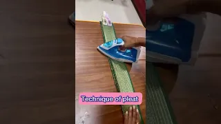 techniques of pleats