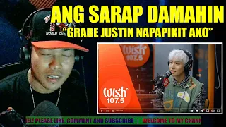 ANG LAMIG NG BOSES! | SB19 Justin performs "surreal" LIVE on Wish 107.5 Bus | REACTION VIDEO