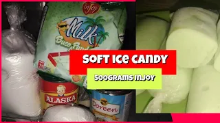 HOW TO MAKE BUKO PANDAN ICE CANDY/500grams Injoy powder/Soft and creamy Ice Candy for negosyo