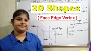 3D shapes - Three dimensional shapes - faces edges vertices of 3D shapes