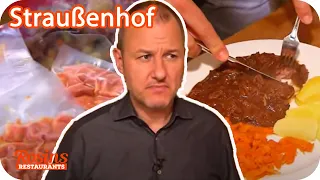 Frank ist entsetzt! Vakuumiertes Straußenfleisch im Menü. Teil 2/4 | Rosins Restaurants Kabel Eins